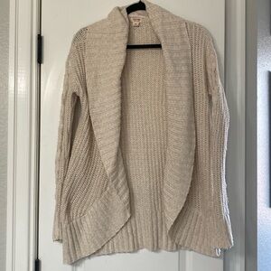 Beige knit cardigan size XS